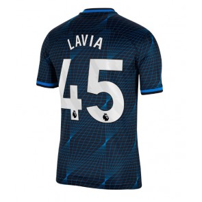 Chelsea Romeo Lavia #45 Venkovní Dres 2023-24 Krátký Rukáv